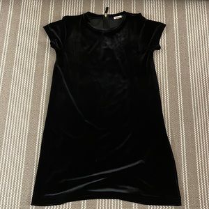 Crewcuts black velvet-like dress.